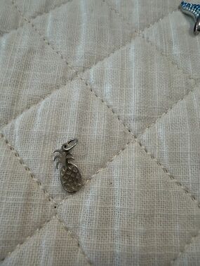 Sterling Silver Pineapple Charm Pendant